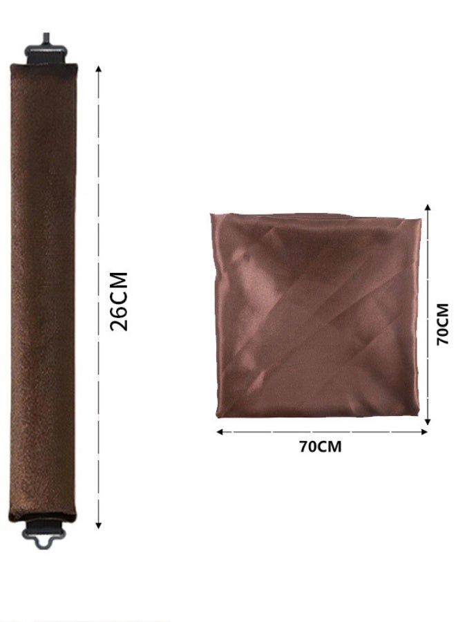 PLUSOX Heatless Curler Set Non Heat Hair Curling Tools For Heatless Curls Overnight Use While Sleeping Hair Roller Headband Hair Curlers Scarf Set Easy To Use No Damage Hair Styling Kit Dark Brown​ - Image 5